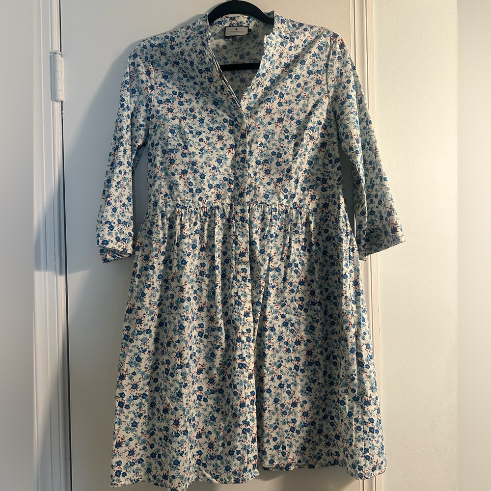 Tuckernuck Royal Shirt Dress, Royal Blue, Sz Small
